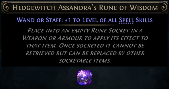 hedgewitch assandra's rune of wisdom